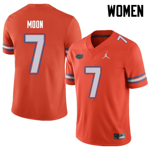 Jordan Brand Women #7 Jeremiah Moon Florida Gators College Football Jerseys Orange